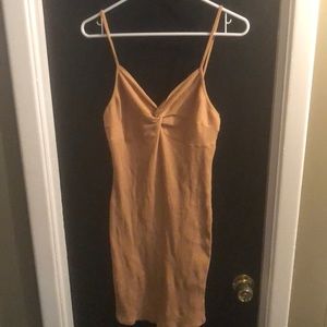 Tan color spring dress